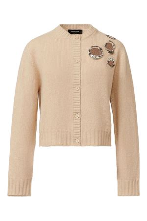 Beige wool, silk and cashmere cardigan FABIANA FILIPPI | MAD215F057L5370158